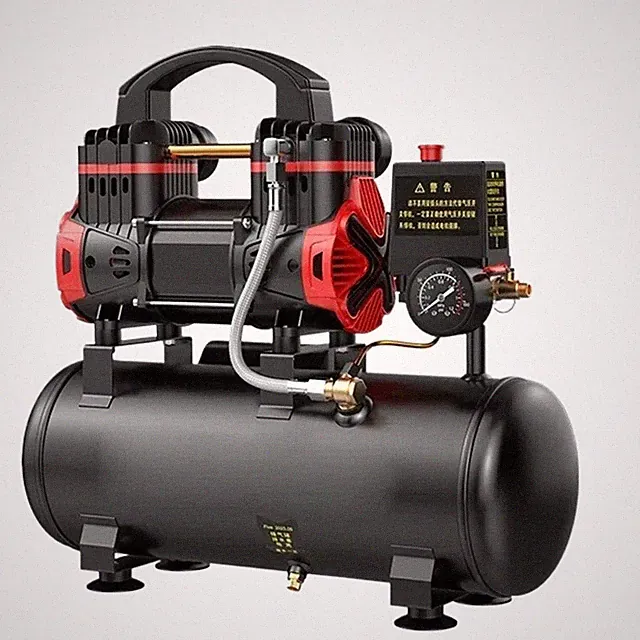 220V 10/15L/30L 100W/1500W Quiet Oil-Free Portable Air Compressor