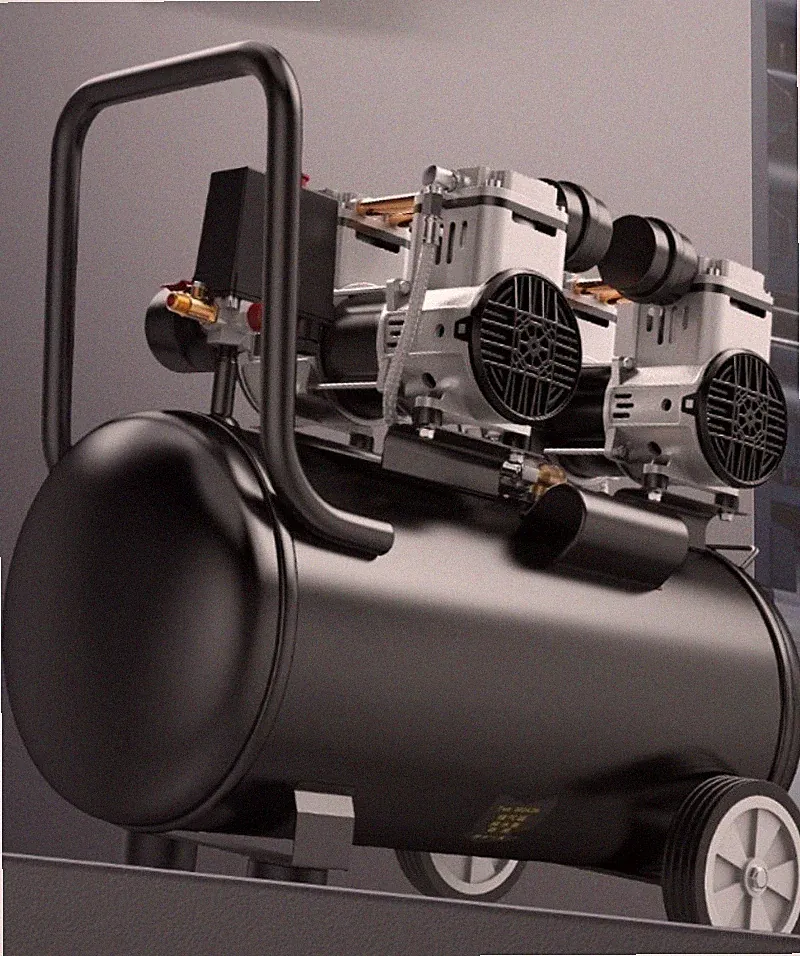 Air Compressor 220V Oil-Free Woodworking Spray PaintingSilent Mini AirCompressor