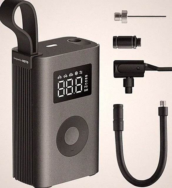 Air Pump ADV, Tire Inflator Portable Air Compressor with Digital Pressure Gauge