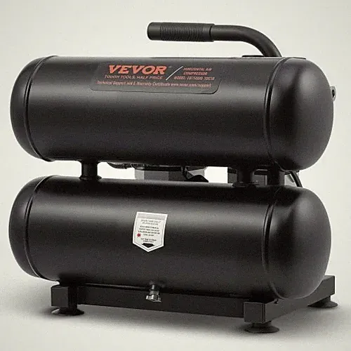 HOT/ Air Compressor,4.6 Gallon Steel Tank,1HP 2.2 CFM@90 PSI Oil Free Air Compr