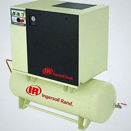Ingersoll-Rand Up6-7.5-125/80-460-3 Rotary Screw Air Compressor, 7 1/2Hp, Horz