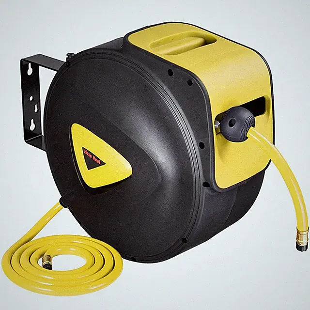 Yessources 65 ft Retractable Air Hose Reel Auto Rewind Wall Mount Compressor